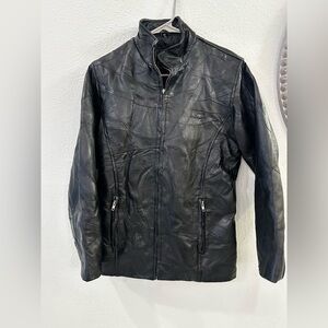 Vintage Black Genuine Leather Jacket